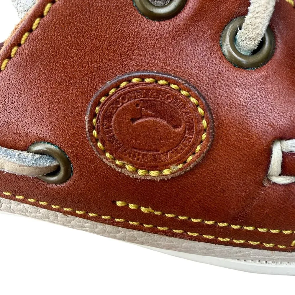 Vintage‎ Dooney & Bourke Regatta Boat Shoes Brown Tan Leather Women's - 8.5